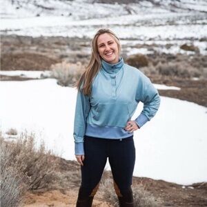 NWT ROMFH® Ladies Champion Euro Knee Patch Breech Classic Dark Navy